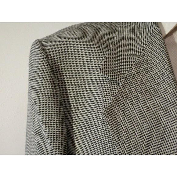 MANZETTI Black White 44R Patch Pocket Sport Coat - Picture 8 of 9